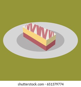 angel cake vector illustration