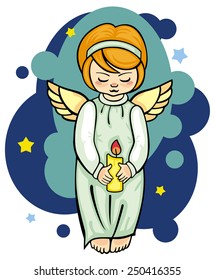 Angel with candle