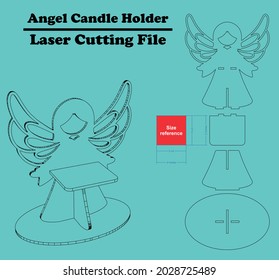 
Angel Candle Holder
this is a lovely candle holder which can be used for all 3mm material thicknesses. svg