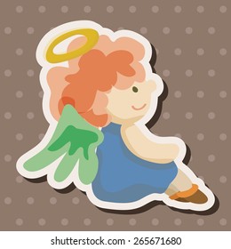 angel cartoon design elements vector