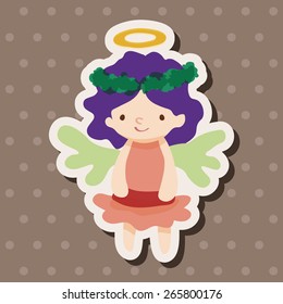 angel cartoon design elements vector