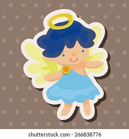 angel cartoon design elements vector