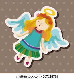 angel cartoon design elements vector