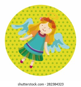 angel cartoon design elements vector