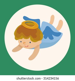 angel cartoon design elements vector