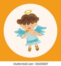 angel cartoon design elements vector