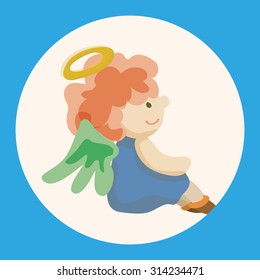 angel cartoon design elements vector