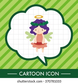 angel cartoon design elements vector