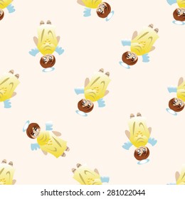 angel , cartoon seamless pattern background