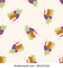 angel , cartoon seamless pattern background