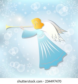 Angel Vector Illustration Stock Vector (Royalty Free) 157839197 ...