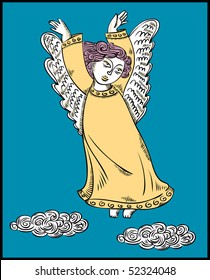 Angel and clouds