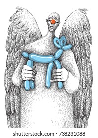 Angel clown