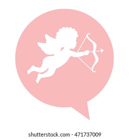 angel cupid isolated icon vector illustration design
