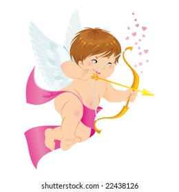 Angel Cupid, vector illustration