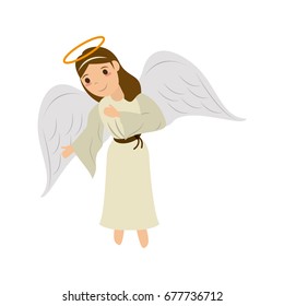 angel cute cartoon icon image 