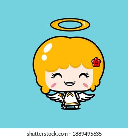 a angel cute character design