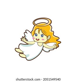 angel cute vector illustration design