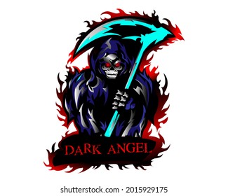 Angel Of Death Mascot Illustration