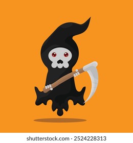 angel of death vector illustration, great for logo or sticker.