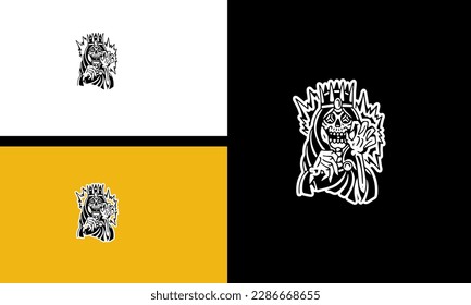 diseño de la línea del vector de muerte