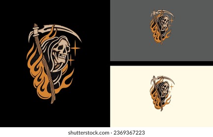 angel of death vector mascot design