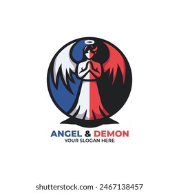 Angel and Demon Logo Design