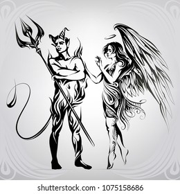 Angel Devil Woman Images Stock Photos Vectors Shutterstock