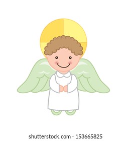 angel design over white background vector illustration 