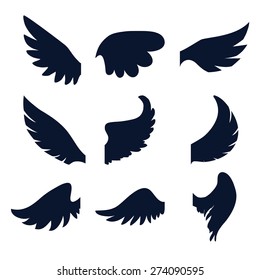 Angel design over white background, vector illustration,