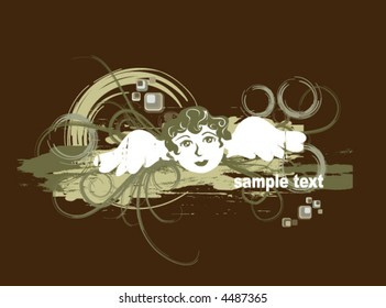 Angel Design - Vector Grunge
