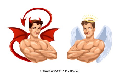 Angel and devil