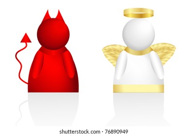 Angel and devil