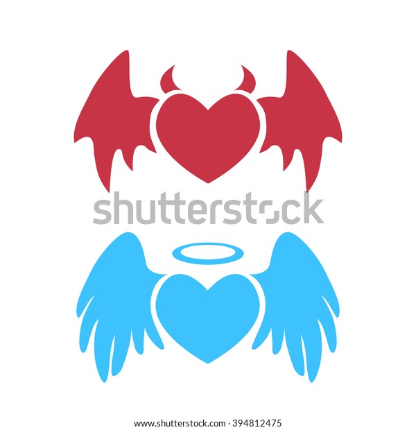 Angel Devil Stock Vector (Royalty Free) 394812475 | Shutterstock