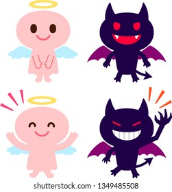 Angel and devil character