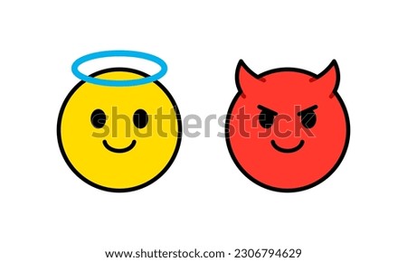 Angel and Devil Emotion Stickers