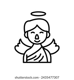 Ángel Dieta icono en el vector. Logotipo
