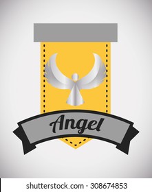 Angel digital design, vector illustration 10 eps graphic