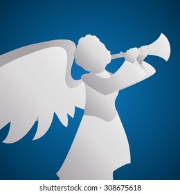Angel digital design, vector illustration 10 eps graphic