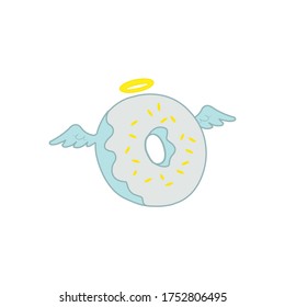 Angel Donut Spongebob Patrick Donut Vector