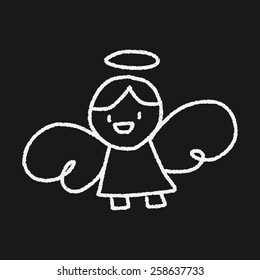 angel doodle drawing