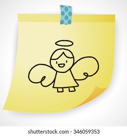 angel doodle drawing
