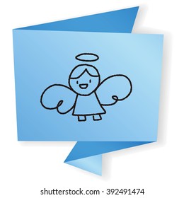 angel doodle drawing