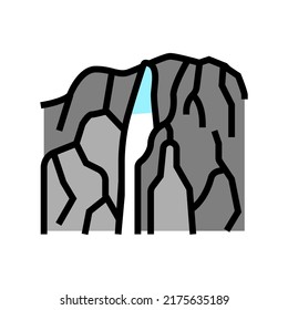 angel falls color icon vector. angel falls sign. isolated symbol illustration