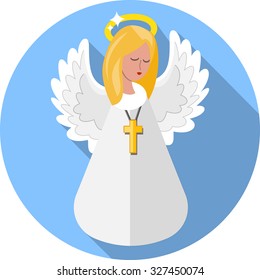 Angel .Flat Icon 