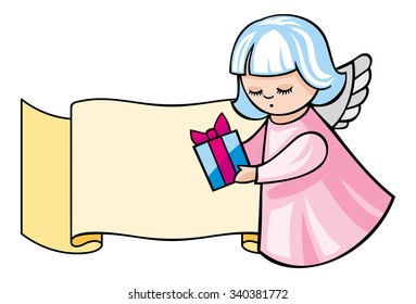 Angel with gift