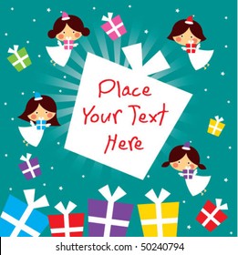 angel gift tag