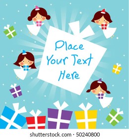 angel gift tag
