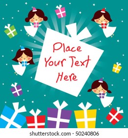 angel gift tag