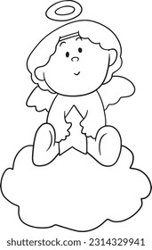 angel girl cartoon cute kawaii anime anime illustration clipart character chibi drawing manga